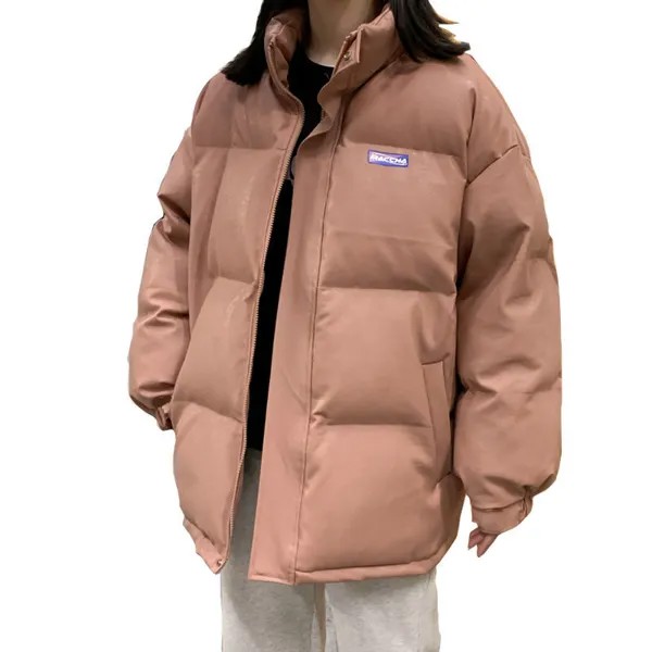 Парка женская зимняя с хлопковой подкладкой и воротником-стойкой, 3XL