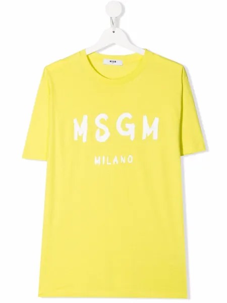 MSGM Kids футболка с логотипом