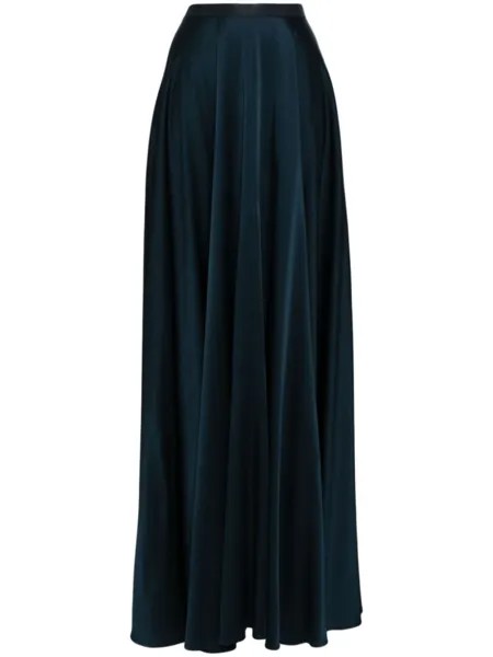 Jenny Packham атласная юбка макси Stella, синий