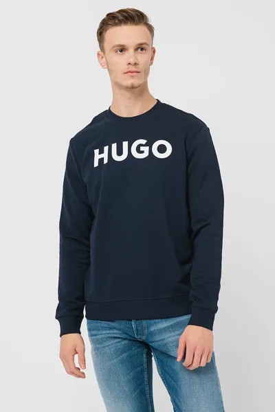 Толстовка с логотипом Dem Hugo, синий