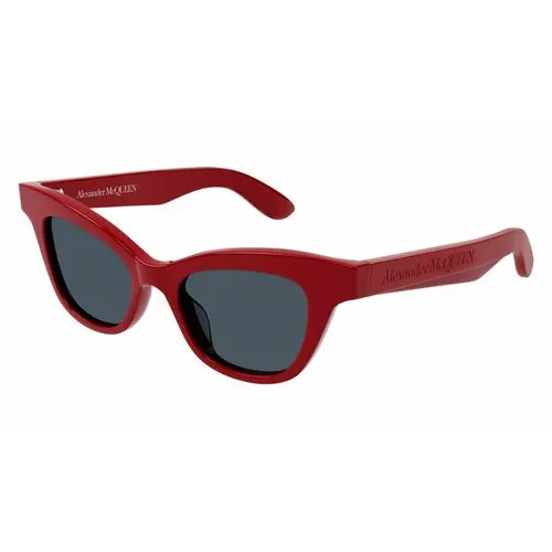Солнцезащитные очки Alexander McQueen AM0381S 003, прямоугольные, для женщин, черный