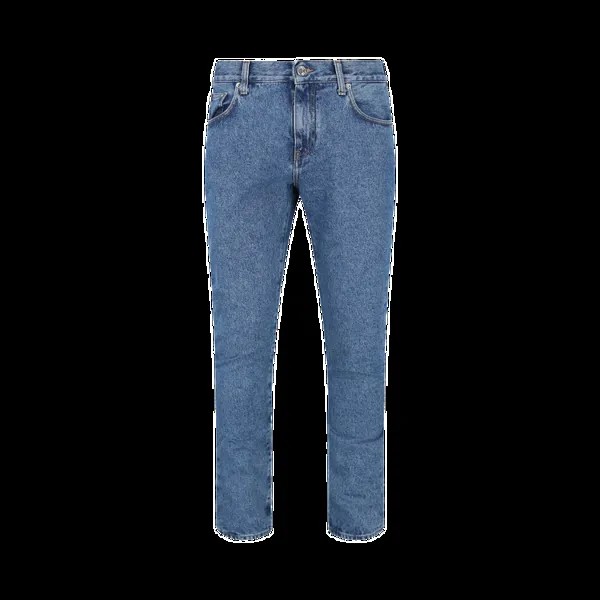 Джинсы Off-White Diag Print Skinny 'Blue', синий
