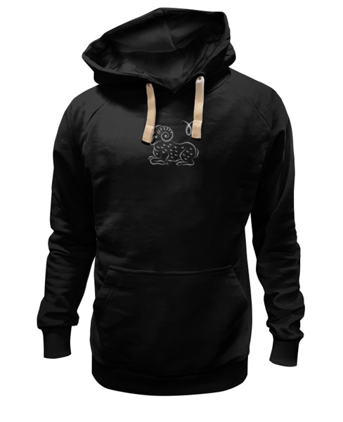 Худи Printio Знак зодиака овен черное 3XL