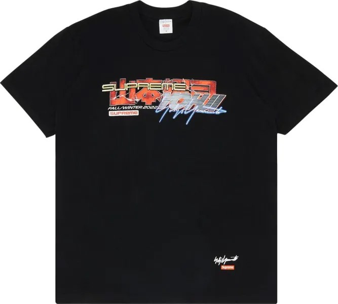 Футболка Supreme x Yohji Yamamoto x TEKKEN Tee 'Black', черный