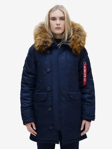Парка зимняя женская N-3B W Alpha Industries, Синий