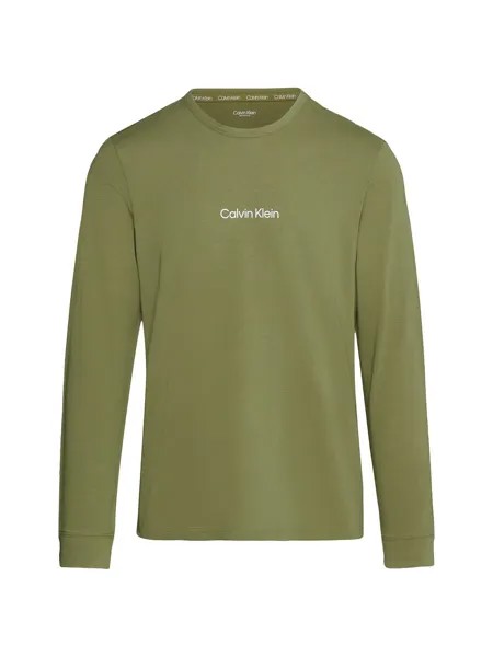 Лонгслив Calvin Klein, оливковый