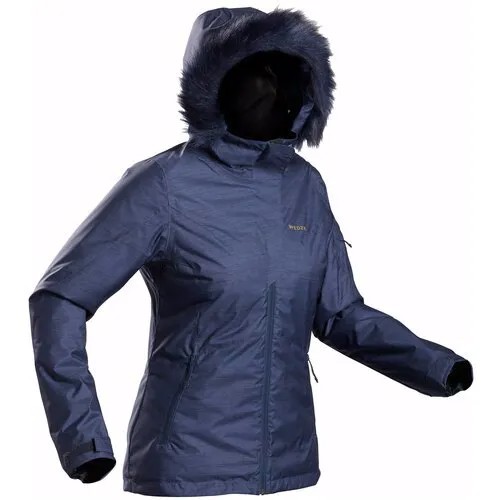 Куртка лыжная женская темно-синяя 180, размер: XS, цвет: Синий Графит WEDZE Х Decathlon