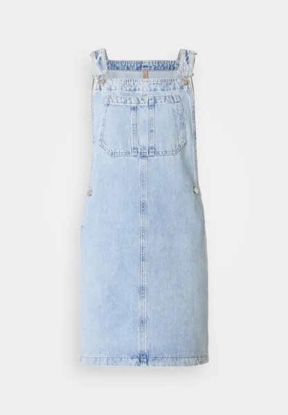 Джинсовое платье DUNGAREE DRESSES MINI LENGTH Marc O'Polo DENIM, светло-голубой деним