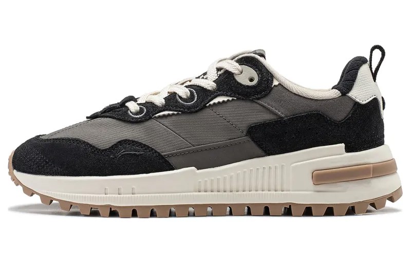 Кроссовки LINING Wind Rider 2.0 Lifestyle Shoes Women's Low-top Gray, черный