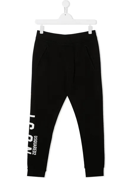 Dsquared2 Kids спортивные брюки с принтом Icon
