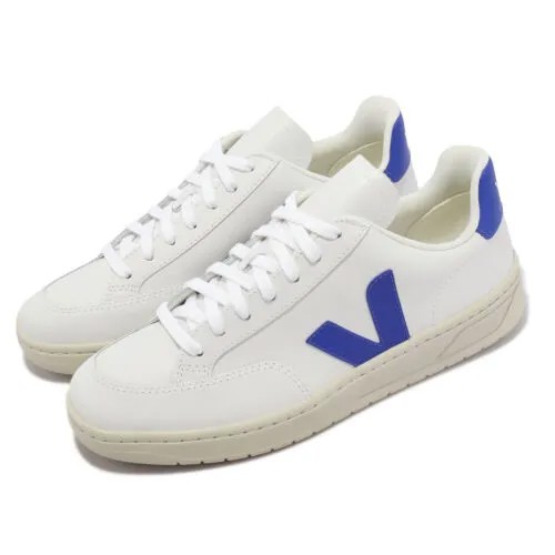 Veja V-12 Leather Extra White Blue Men Casual Lifestyle Shoes Sneaker XD0203104B