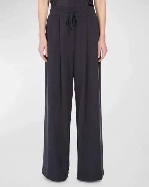 Romagna Широкие брюки со складками Weekend Max Mara, цвет Navy