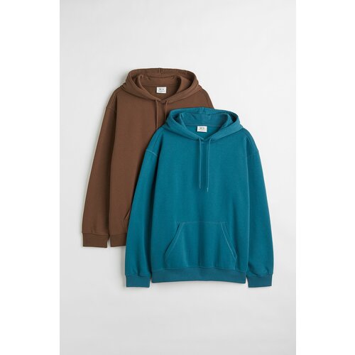 Толстовка H&M 2 шт., размер S, бирюзовый