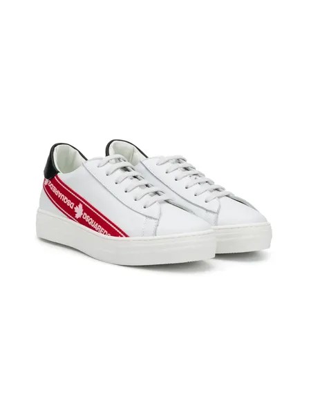 Dsquared2 Kids кеды с контрастными полосками