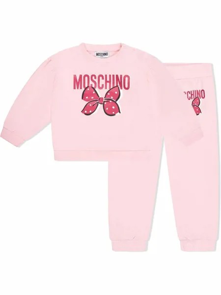 Moschino Kids комплект из толстовки и брюк с логотипом