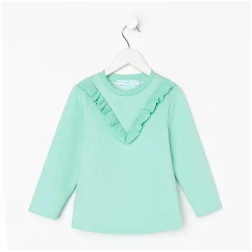 Лонгслив Kaftan, размер 98-104, зеленый, бирюзовый