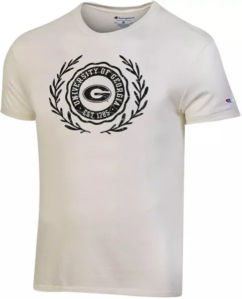 Мужская футболка Champion Georgia Bulldogs White Power G