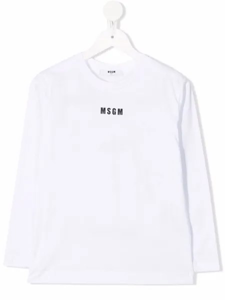 MSGM Kids футболка с логотипом
