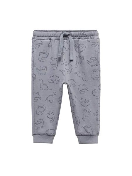 Зауженные брюки MANGO KIDS, серый