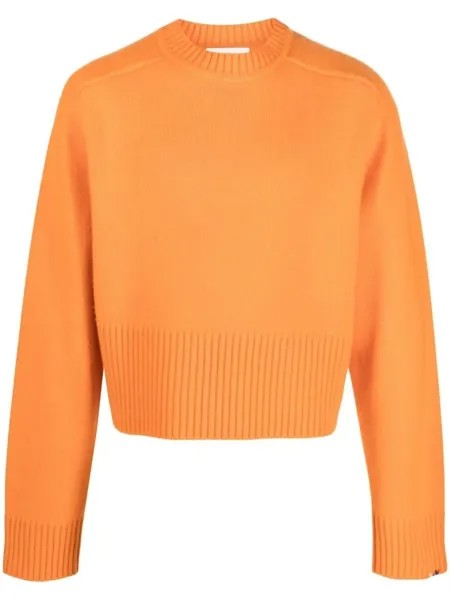Extreme cashmere кашемировый джемпер с круглым вырезом, оранжевый