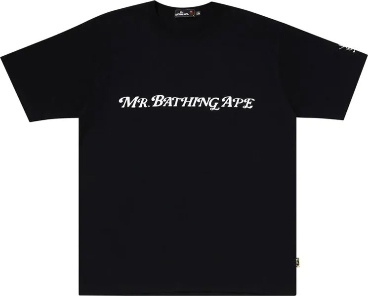 Футболка BAPE Mr Bathing Ape Golf Wide Fit 'Black', черный