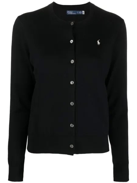 Polo Ralph Lauren кардиган Polo Pony с вышивкой, черный