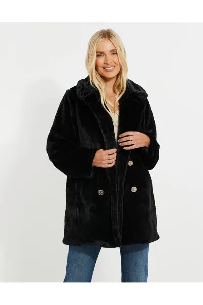 Wollmantel 5881 эко-пуховик Threadbare, черный
