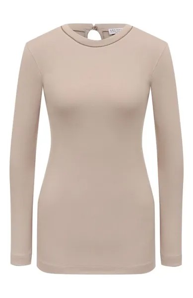 Хлопковый лонгслив Brunello Cucinelli