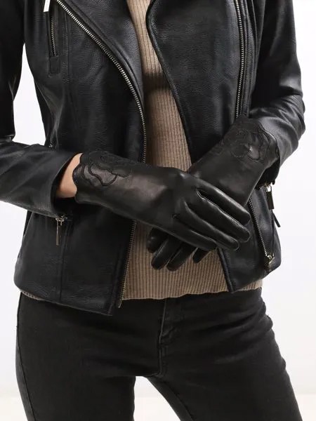 ORSA Couture Кожаные перчатки с вышивкой