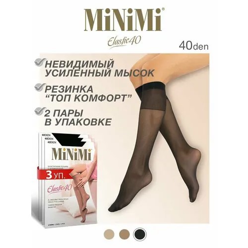 Гольфы MiNiMi, 40 den, размер one size, черный