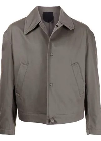 Salvatore Ferragamo куртка-рубашка с косым воротником