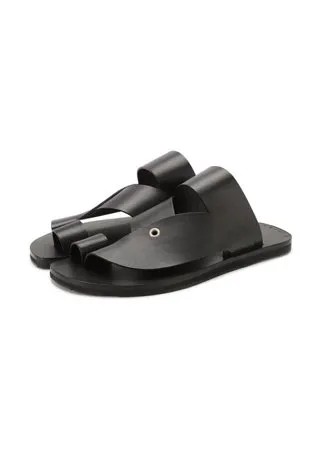 Кожаные шлепанцы Jil Sander