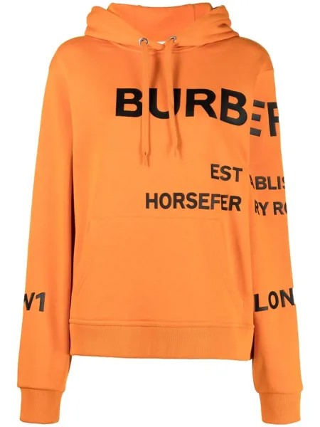Burberry худи оверсайз с принтом Horseferry