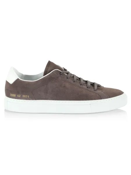 Замшевые низкие кеды Common Projects, серый