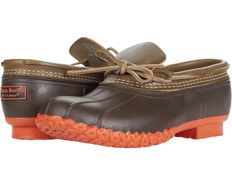 Ботинки L.L.Bean Bean Rubber Moc, цвет Field Olive/Bean Boot Brown/Sail Orange