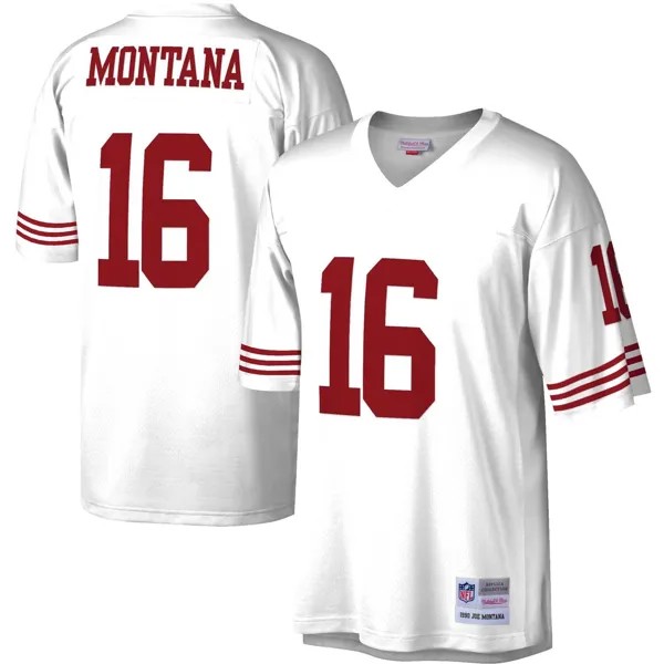 Мужская белая майка Mitchell & Ness Joe Montana San Francisco 49ers Legacy Replica