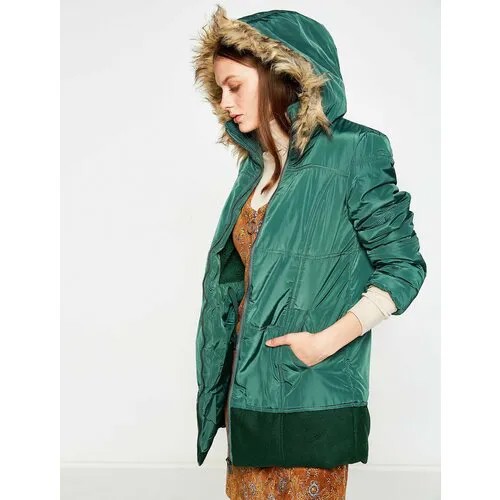 Куртка KOTON, размер 34, зеленый