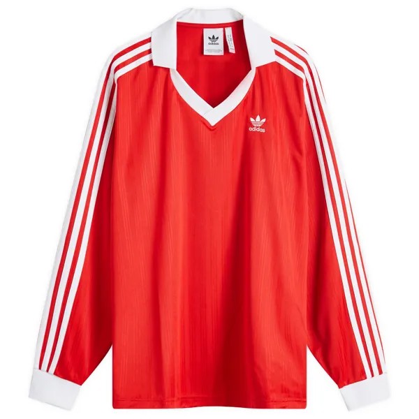 Футболка Adidas Pique Long Sleeve T-Shirt, цвет Betrack Toper Scarlet