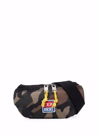 Diesel поясная сумка с камуфляжным принтом