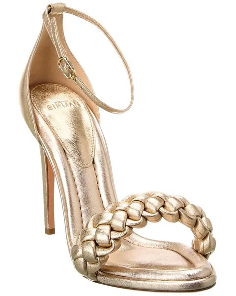 Кожаные сандалии Alexandre Birman Francisco 100, золото