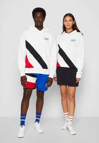 Свитер Exclusive Unisex Hilfiger Team Stripe Hoodie Tommy Hilfiger, кремовый
