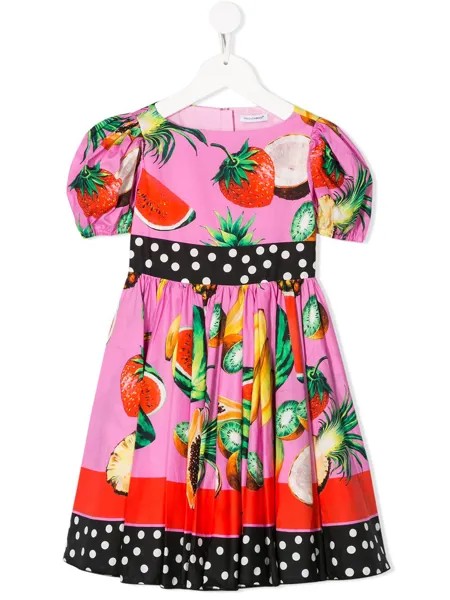 Dolce & Gabbana Kids платье с принтом