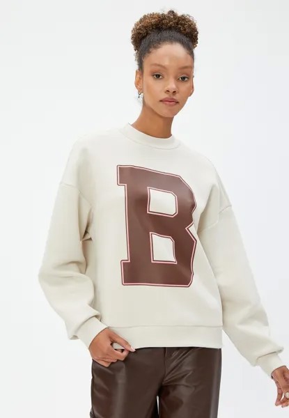 Толстовка LETTER PRINTED CREW NECK Koton, цвет beige