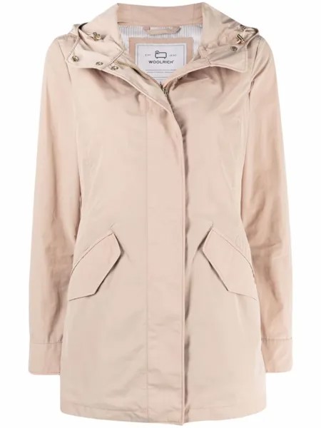 Woolrich парка Summer на пуговицах, нейтральный цвет
