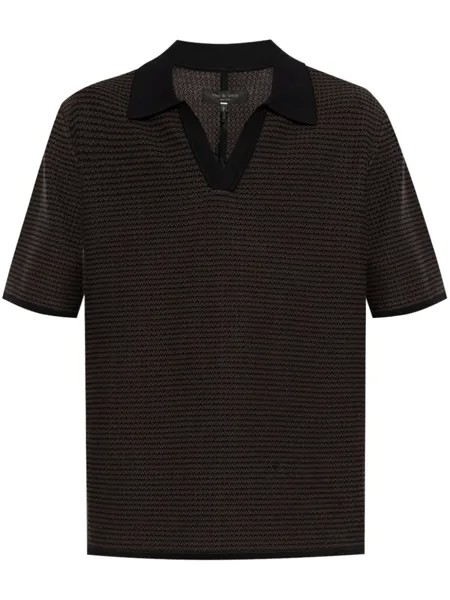 Rag & bone рубашка поло Джонни, коричневый