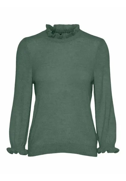 Свитшот Vero Moda Curve РЮШЕН, цвет laurel wreath