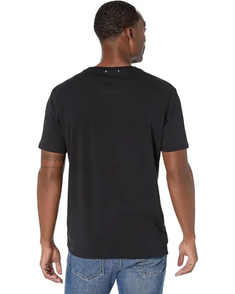 Футболка Robert Graham Burning Rose Short Sleeve Knit T-Shirt, черный