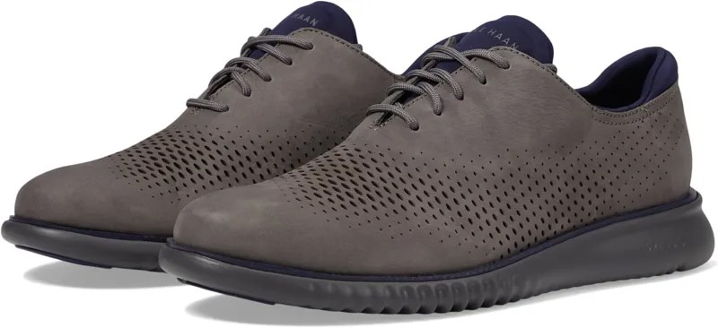 Оксфорды Cole Haan 2.Zerogrand Laser Wing Tip Oxford Lined, цвет Tornado Nubuck/Pavement