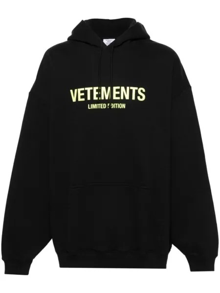 VETEMENTS худи с логотипом, черный
