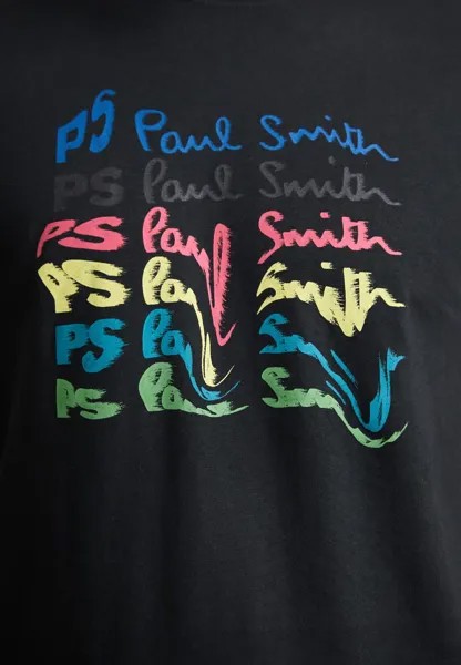 Футболка с принтом Mens Slim Fit PS Paul Smith, черная